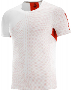 Salomon Herren S/LAB SENSE TEE white/rd