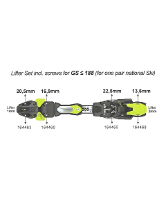 Fischer Lifter Set for GS < 188 incl. screws