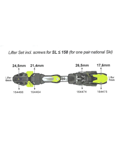 Fischer Lifter Set for SL < 158 incl. screws