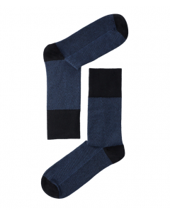 Lenz Mens Longlife Socks black/blue fishbone