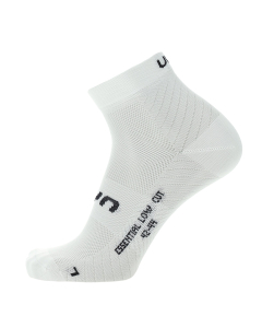 UYN Unisex Essential Low Cut Socks 2-Pairs Pack White