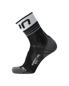 UYN Men's Runner's One Short Socks Black/White