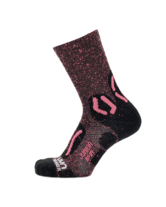 UYN Junior Outdoor Explorer Socks Black/Pink/Fuxia