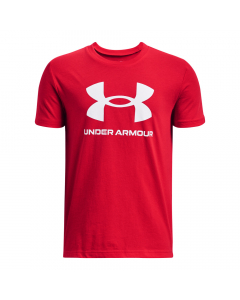 UA Boys Sportstyle Logo SS 1363282 RED