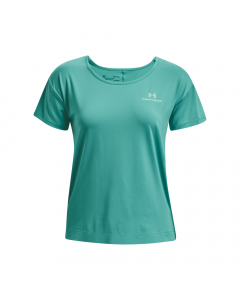 UA Womens Rush Energy Core SS 1365683 GRN 369