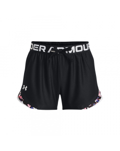 UA Girls Play Up Tri Color Short 1369924 BLK