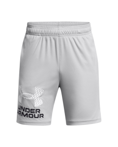 UA Boys 1383333 Tech Logo Shorts 011 mod gray-white
