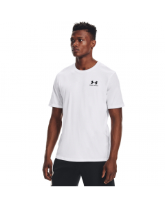 UA Mens SPORTSTYLE Left Chest SS 1326799 WHT 100