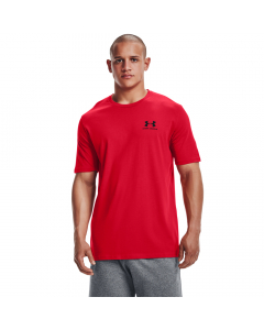 UA Mens SPORTSTYLE Left Chest SS 1326799 RED 600