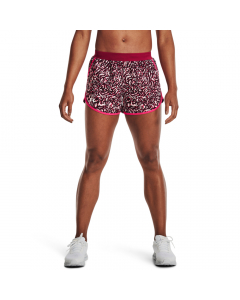 UA Womens Fly By 2.0 Printed Short 1350198 PNK 665