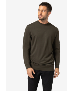 Super Natural Men's ALPINE ACTIVE CREWNECK 16 black ink