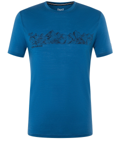 Super Natural Men's CONTOUR TEE X19 high tide/jet black