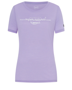 Super Natural Women's MARINA TEE W07 lavender/fresh white