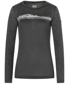 Super Natural Women's CONTOUR LS V62 pirate grey melange