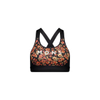 Mons Royale Women's Stella Merino X-Back Bra ditzy camo/black