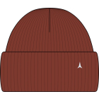 Atomic DOUBLE CUFF KNIT BEANIE BURNT HENNA
