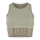 Super Natural Women's ARABESQUE LF TOP 75A Dried Sage/Copper