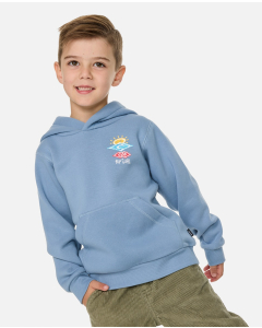 Rip Curl Boys ICONS OF SHRED HOOD FADED DENIM