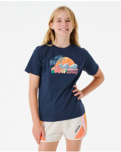 Rip Curl Girls LOW TIDE TEE NAVY