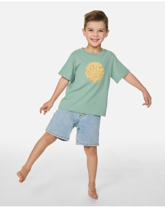 Rip Curl Boys WETTIE PASSAGE ICON TEE ALOE
