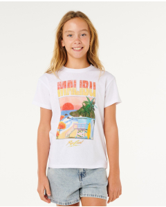 Rip Curl Girls HAYLEY O RELAXED TEE OPTICAL WHITE