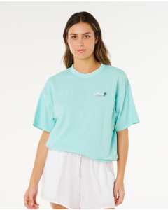 Rip Curl Women's ALOHA HERITAGE TEE LIGHT SEA BLUE