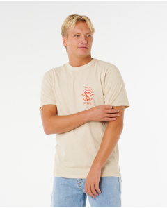 Rip Curl Men's SEARCH ICON TEE VINTAGE WHITE