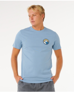 Rip Curl Men's PACIFIC RINSE STACKED TEE FADED DENIM