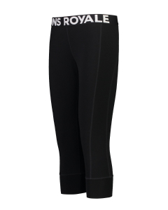 Mons Royale Women's Cascade 3/4 Legging Merino Black