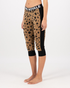Mons Royale Women's Cascade 3/4 Legging Merino Aoraki Lily Toffe