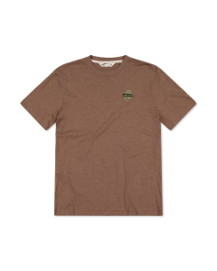 Mons Royale Men's Yonder Merino Organic Cotton Tee mocha