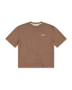 Mons Royale Women's Yonder Merino Organic Cotton Tee mocha