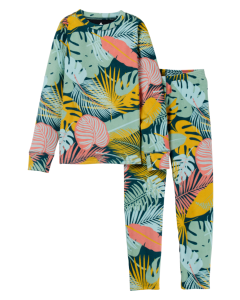 Burton Kids' Fleece Base Layer Set Oversized Tropical