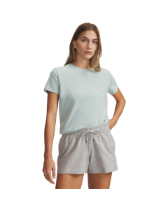 UA Women's Rival Core SS 1383648 477 Enamel Blue-White