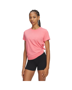 UA Women's Rival Core SS 1383648 601 bittersweet pink-white