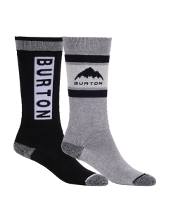 Burton Kids' Weekend Midweight Socks (2 Pack) True Black