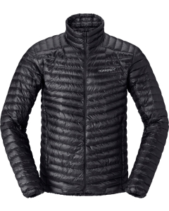 Norröna Men's trollveggen down800 super light Jacket Caviar