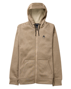 Burton Men's Oak Full-Zip Hoodie Summit Taupe Heather