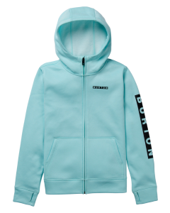 Burton Kids' Oak Full-Zip Hoodie Light Teal Heather