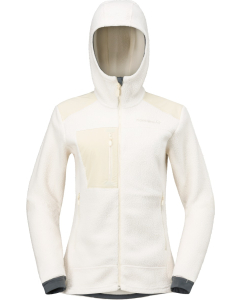 Norröna Women's trollveggen warm3 Zip Hood Whisper White