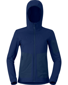 Norröna Women's falketind warm2 stretch Hood Indigo Night