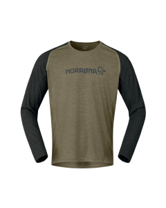 Norröna Men's fjørå equaliser lightweight LS Olive Night