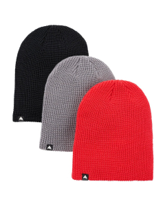 Burton Kids Recycled DND Beanie - 3 Pack True Black/Shar