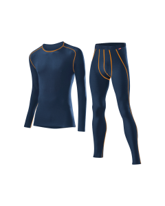 Löffler Men's SET LONG TRANSTEX® WARM 23782 DARK BLUE