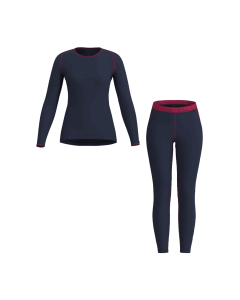 Löffler Women's SET LONG TRANSTEX® WARM 23783 DARK BLUE 495
