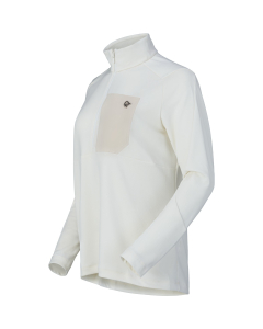 Norröna Women's femund warm1 Zip Neck Snow White