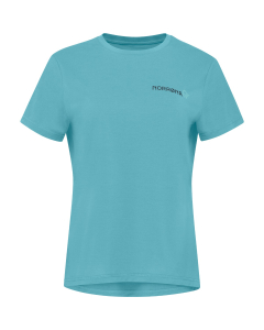 Norröna Women's femund tech T-shirt Aqua Haze