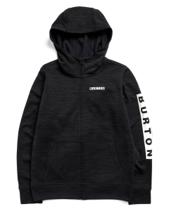 Burton Kids Oak Full-Zip Hoodie True Black Heather 26-27