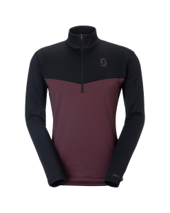 Scott Men's Defined Light Pullover cocoa red/black