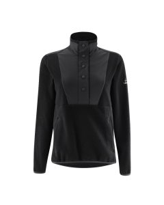 Löffler Women's MIDLAYER HALF-SNAP FLEECE 30057 BLACK 990